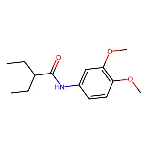 N-(3,4-dimethoxyphenyl)-2-ethylbutanamide structure