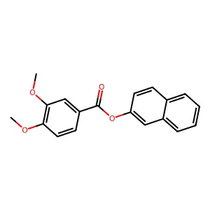 Naphthalen-2-yl 3,4-dimethoxybenzoate structure