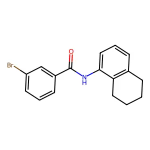 3-bromo-N-(5,6,7,8-tetrahydronaphthalen-1-yl)benzamide structure