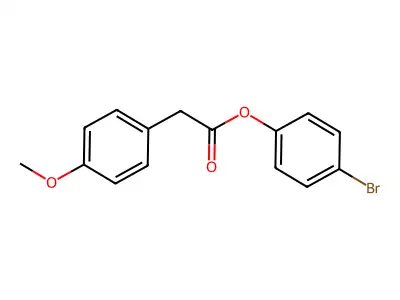 4-Bromophenyl 2-(4-methoxyphenyl)acetate structure