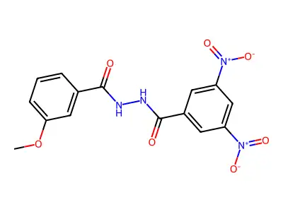 N'-(3-methoxybenzoyl)-3,5-dinitrobenzohydrazide structure