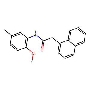 N-(2-methoxy-5-methylphenyl)-2-naphthalen-1-ylacetamide structure