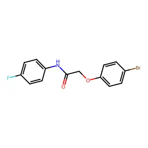 2-(4-bromophenoxy)-N-(4-fluorophenyl)acetamide structure