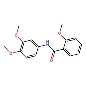 N-(3,4-dimethoxyphenyl)-2-methoxybenzamide structure