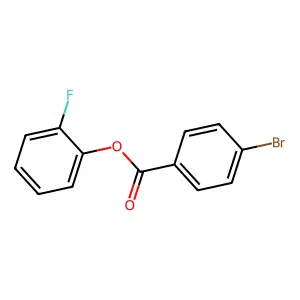 2-Fluorophenyl 4-bromobenzoate structure