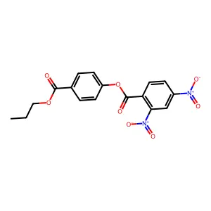 (4-Propoxycarbonylphenyl) 2,4-dinitrobenzoate structure