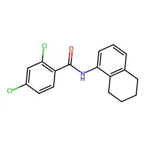 2,4-dichloro-N-(5,6,7,8-tetrahydronaphthalen-1-yl)benzamide structure