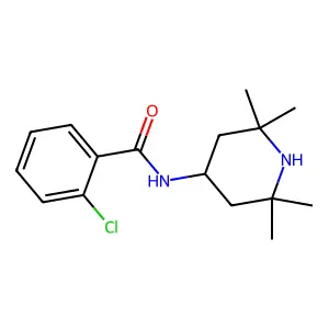 2-chloro-N-(2,2,6,6-tetramethylpiperidin-4-yl)benzamide structure