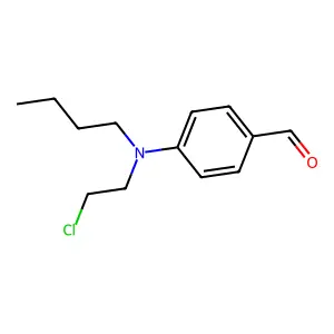 p-(Butyl(2-chloroethyl)amino)benzaldehyde structure