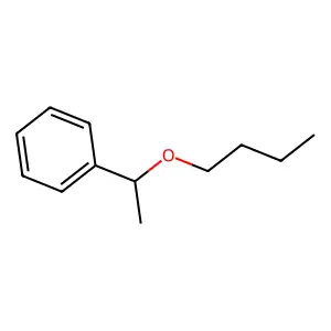 Benzene, (1-butoxyethyl)- structure