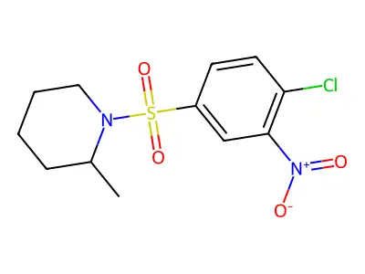 1-(4-Chloro-3-nitrophenyl)sulfonyl-2-methylpiperidine structure
