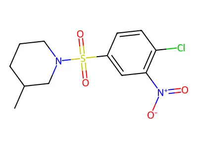 1-(4-Chloro-3-nitrobenzenesulfonyl)-3-methylpiperidine structure