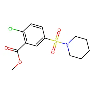 Methyl 2-chloro-5-(piperidine-1-sulfonyl)benzoate structure