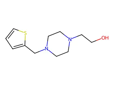 2-[4-(Thiophen-2-ylmethyl)piperazin-1-yl]ethanol structure