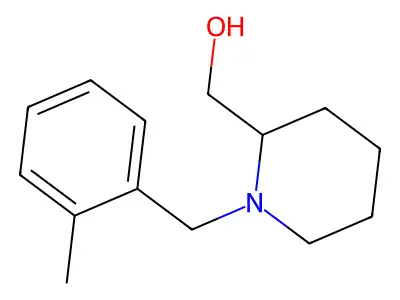 (1-(2-Methylbenzyl)piperidin-2-yl)methanol structure