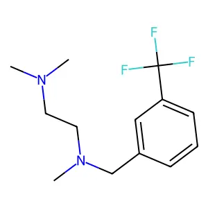 N,N,N'-trimethyl-N'-[[3-(trifluoromethyl)phenyl]methyl]ethane-1,2-diamine structure