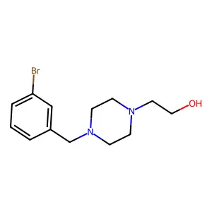 2-[4-[(3-Bromophenyl)methyl]piperazin-1-yl]ethanol structure