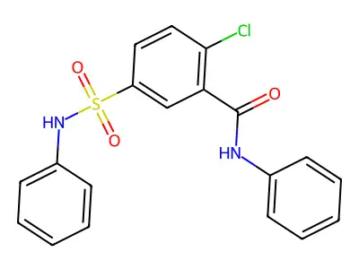2-chloro-N-phenyl-5-(phenylsulfamoyl)benzamide structure