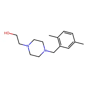 2-[4-[(2,5-Dimethylphenyl)methyl]piperazin-1-yl]ethanol structure