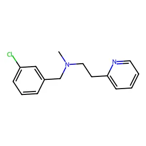 N-(3-chlorobenzyl)-N-methyl-2-(2-pyridinyl)ethanamine structure