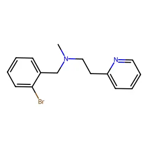 N-(2-bromobenzyl)-N-methyl-2-(2-pyridinyl)ethanamine structure
