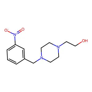 2-[4-(3-Nitrobenzyl)-1-piperazinyl]ethanol structure