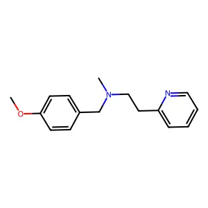 N-(4-methoxybenzyl)-N-methyl-2-(2-pyridinyl)ethanamine structure