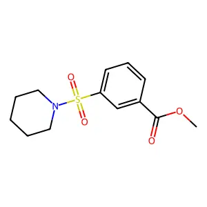 Methyl 3-(piperidine-1-sulfonyl)benzoate structure
