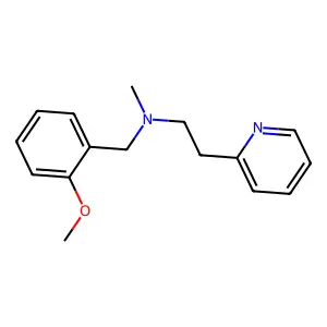 N-(2-methoxybenzyl)-N-methyl-2-(pyridin-2-yl)ethanamine structure