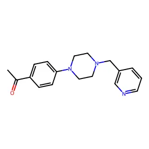 1-(4-{4-[(Pyridin-3-yl)methyl]piperazin-1-yl}phenyl)ethan-1-one structure