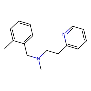 N-methyl-N-(2-methylbenzyl)-2-(pyridin-2-yl)ethanamine structure