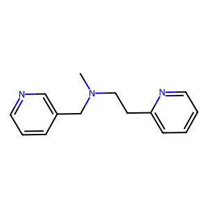 N-methyl-2-pyridin-2-yl-N-(pyridin-3-ylmethyl)ethanamine structure