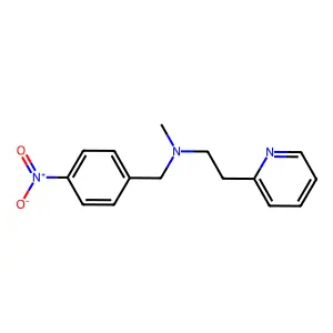 N-methyl-N-(4-nitrobenzyl)-2-(pyridin-2-yl)ethanamine structure