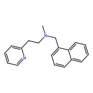 N-methyl-N-(naphthalen-1-ylmethyl)-2-pyridin-2-ylethanamine structure