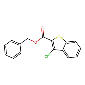 Benzyl 3-chloro-1-benzothiophene-2-carboxylate structure