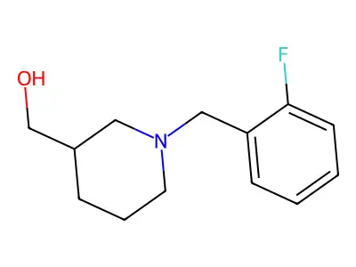 [1-(2-Fluoro-benzyl)-piperidin-3-yl]-methanol structure