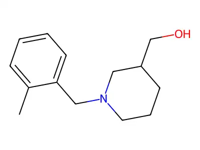 (1-(2-Methylbenzyl)piperidin-3-yl)methanol structure