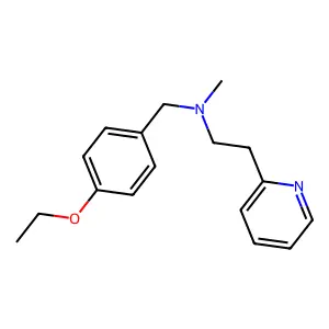 N-[(4-ethoxyphenyl)methyl]-N-methyl-2-pyridin-2-ylethanamine structure