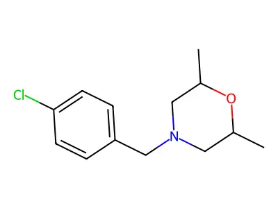 4-[(4-Chlorophenyl)methyl]-2,6-dimethylmorpholine structure