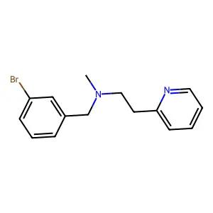 N-[(3-bromophenyl)methyl]-N-methyl-2-pyridin-2-ylethanamine structure