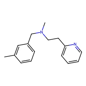 N-methyl-N-[(3-methylphenyl)methyl]-2-pyridin-2-ylethanamine structure