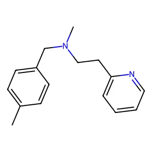 N-methyl-N-(4-methylbenzyl)-2-(2-pyridinyl)ethanamine structure