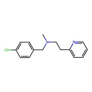 N-[(4-chlorophenyl)methyl]-N-methyl-2-pyridin-2-ylethanamine structure
