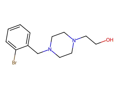 2-(4-(2-Bromobenzyl)piperazin-1-yl)ethanol structure