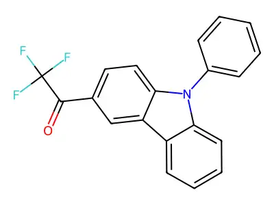 2,2,2-trifluoro-1-(9-phenyl-9H-carbazol-3-yl)ethanone structure
