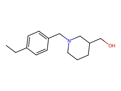 {1-[(4-Ethylphenyl)methyl]piperidin-3-yl}methanol structure