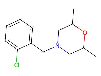 4-(2-Chlorobenzyl)-2,6-dimethylmorpholine structure