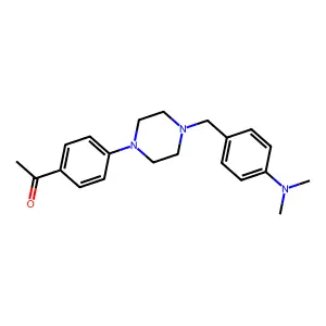 1-[4-[4-[[4-(Dimethylamino)phenyl]methyl]-1-piperazinyl]phenyl]ethanone structure