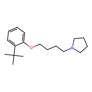 1-[4-(2-Tert-butylphenoxy)butyl]pyrrolidine structure