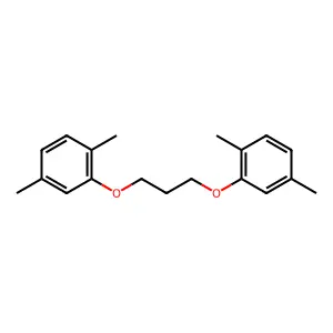 1,1'-(Propane-1,3-diylbis(oxy))bis(2,5-dimethylbenzene) structure